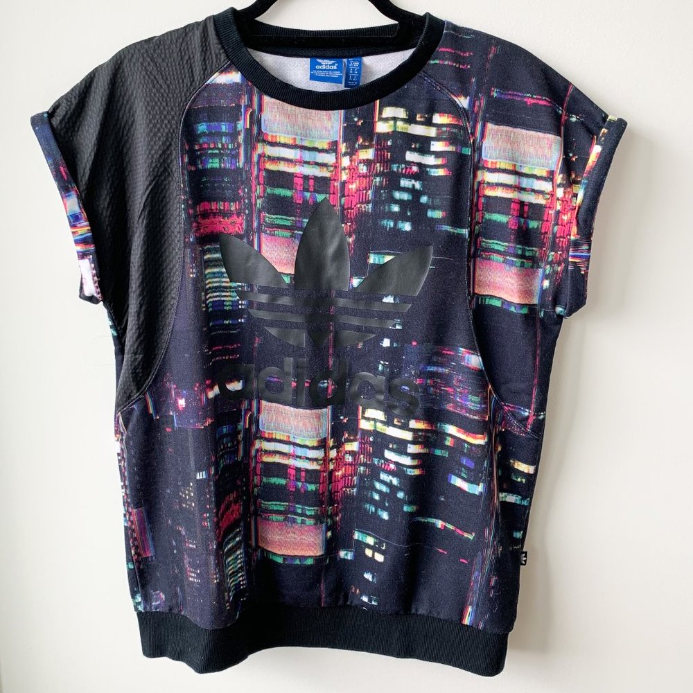 Adidas Short Sleeve Terry Cotton Sweatshirt
